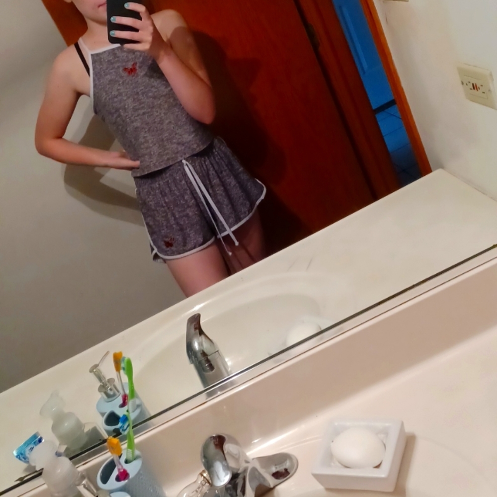 Full cropped top pajama set